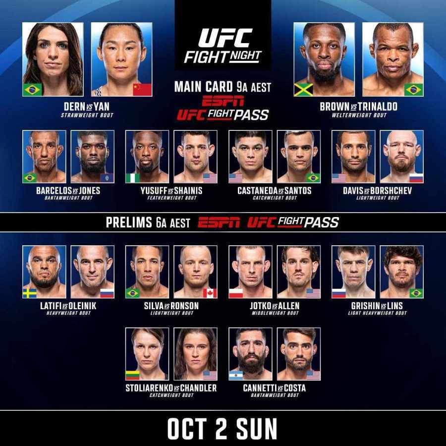 UFC Vegas 61 кард