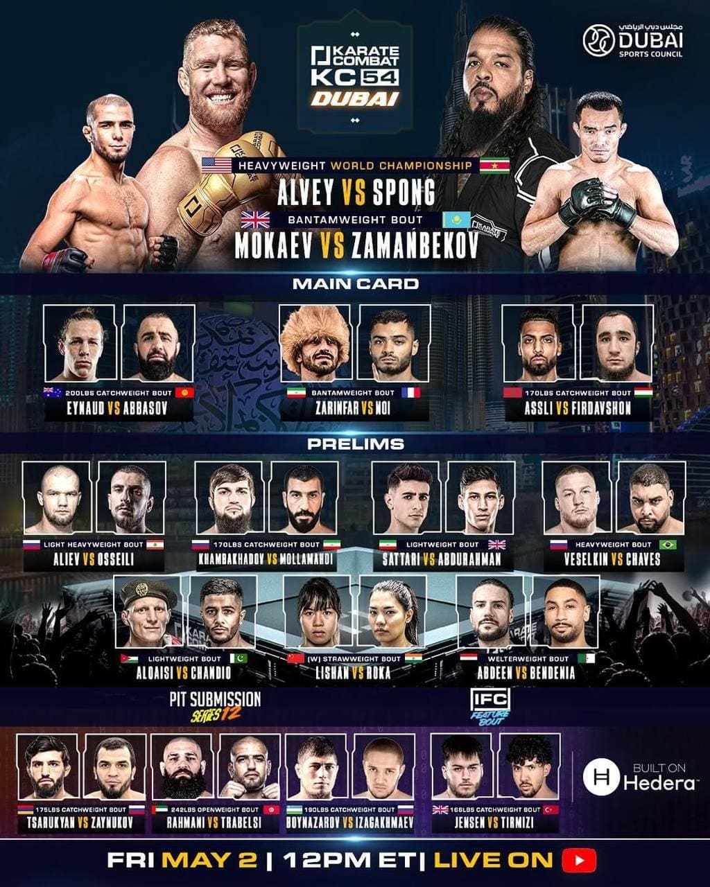 Смотрите Karate Combat 54 онлайн бесплатно Прямая трансляция