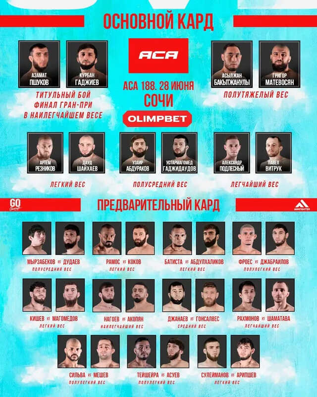 ACA 188 онлайн прямой эфир