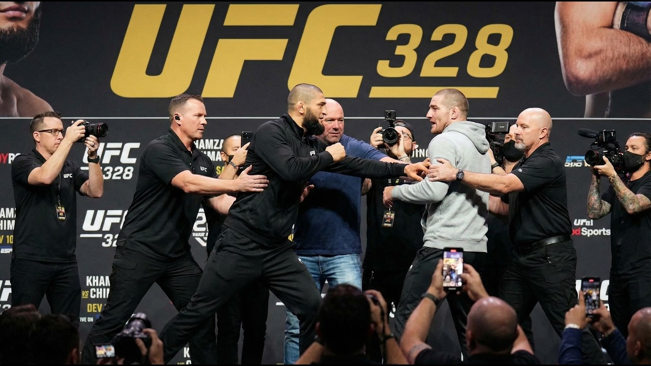 UFC 328: Чимаев vs Стрикленд — Смотреть онлайн трансляцию битвы взглядов и результаты взвешивания