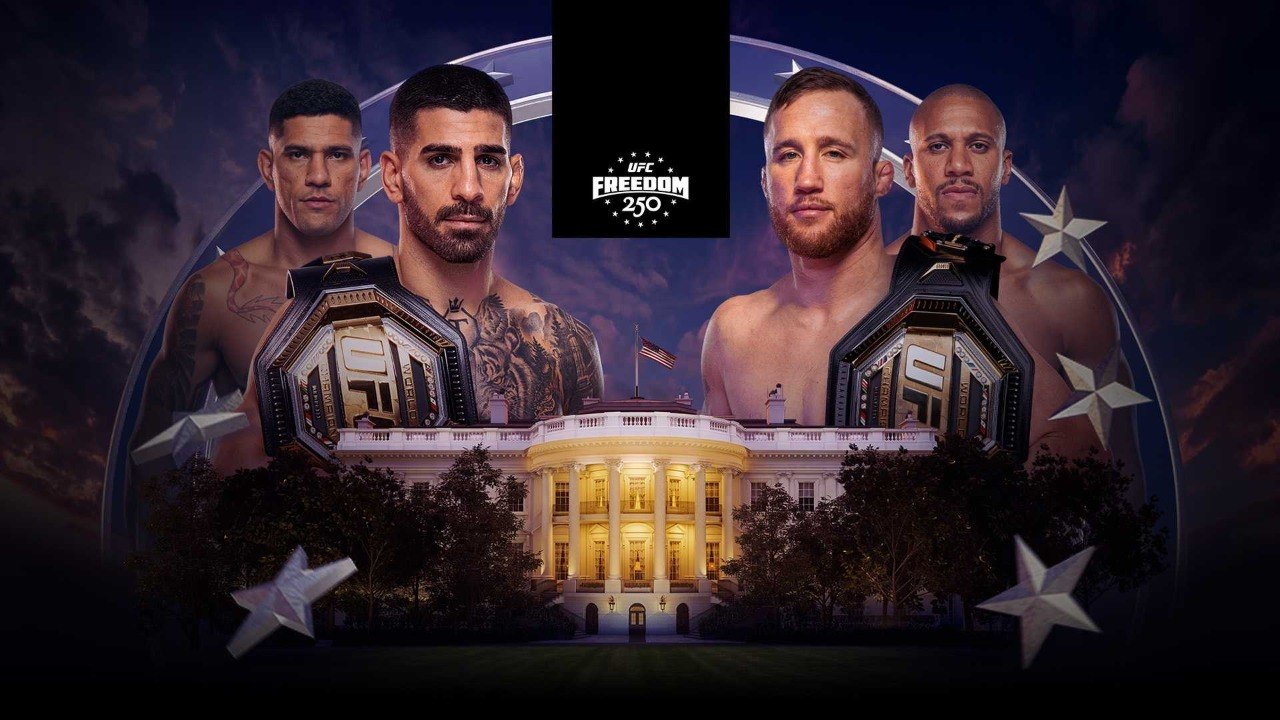 UFC Белый дом – Freedom 250 Прямая трансляция: Топурия – Гэйтжи смотреть онлайн полный кард 15.06.2026